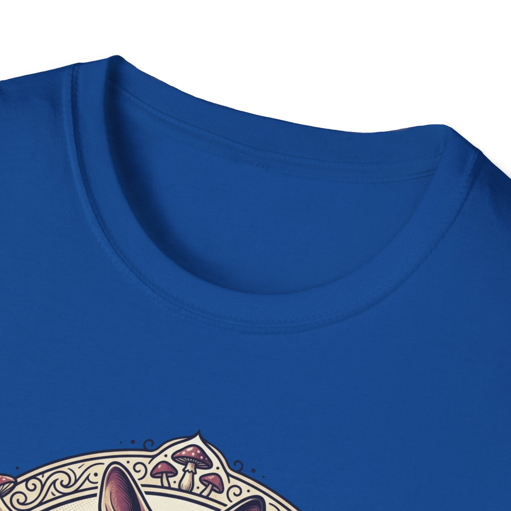 Sphinx & Spores Cat T-Shirt — Gothic Mushroom Sphynx Graphic Tee