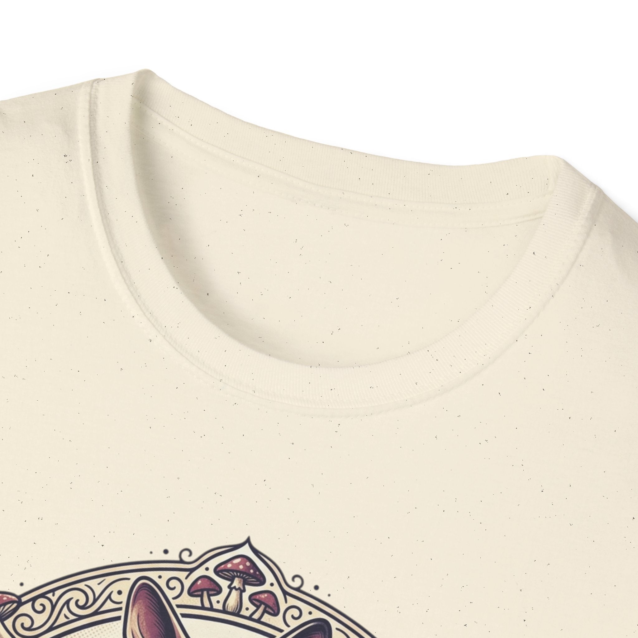 Sphinx & Spores Cat T-Shirt — Gothic Mushroom Sphynx Graphic Tee