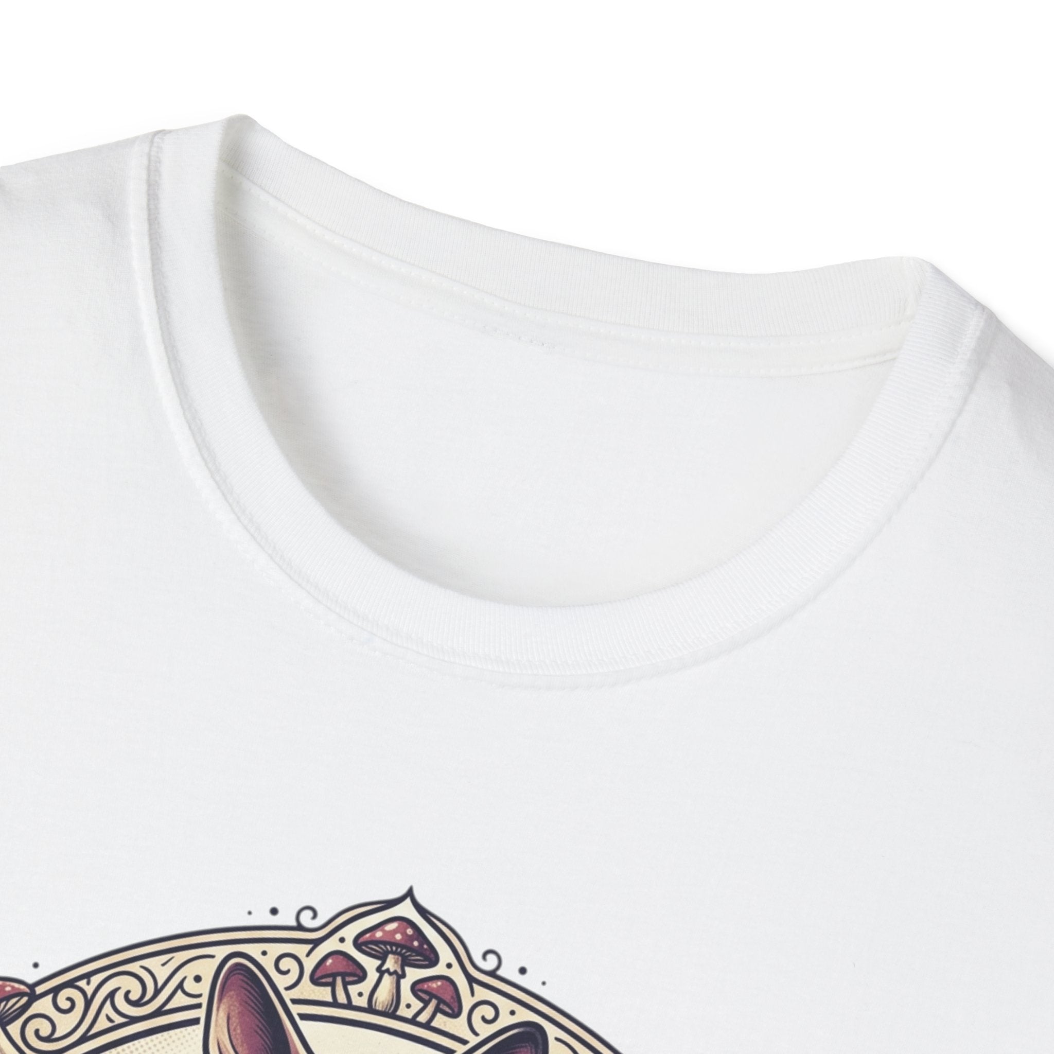 Sphinx & Spores Cat T-Shirt — Gothic Mushroom Sphynx Graphic Tee