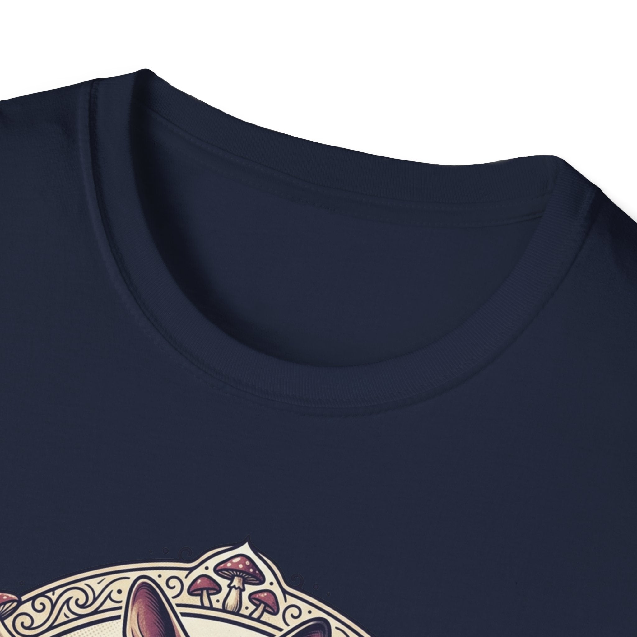 Sphinx & Spores Cat T-Shirt — Gothic Mushroom Sphynx Graphic Tee