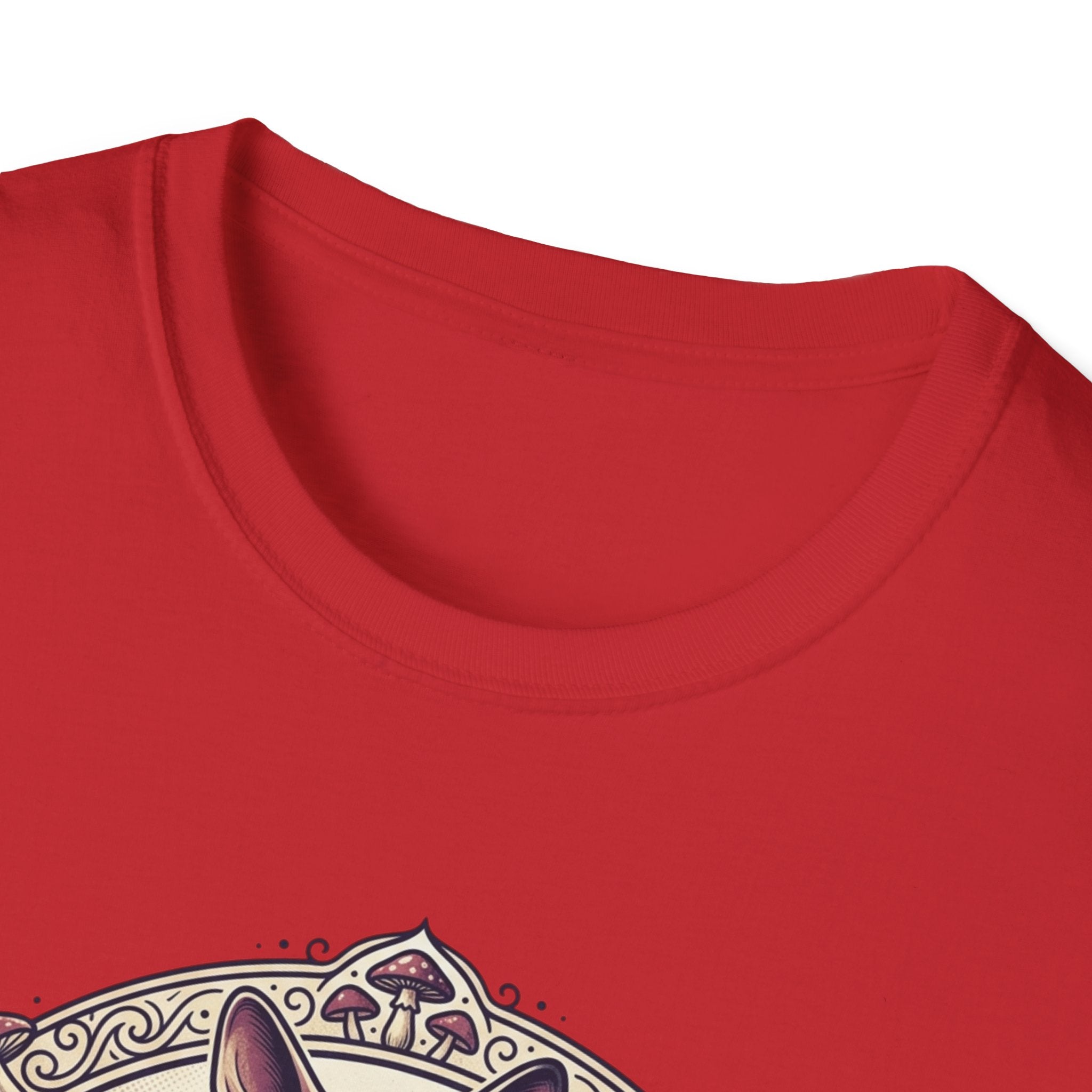 Sphinx & Spores Cat T-Shirt — Gothic Mushroom Sphynx Graphic Tee