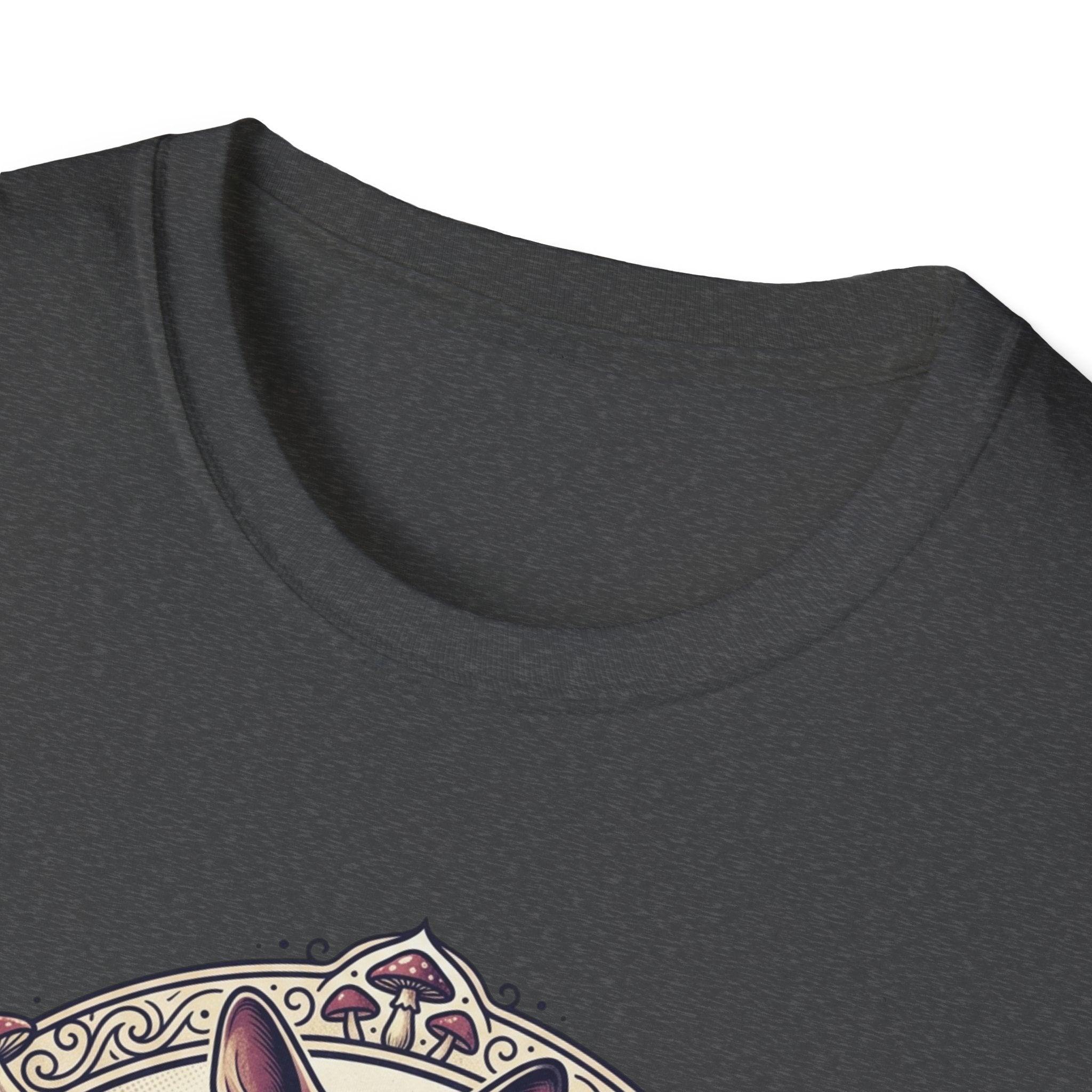 Sphinx & Spores Cat T-Shirt — Gothic Mushroom Sphynx Graphic Tee