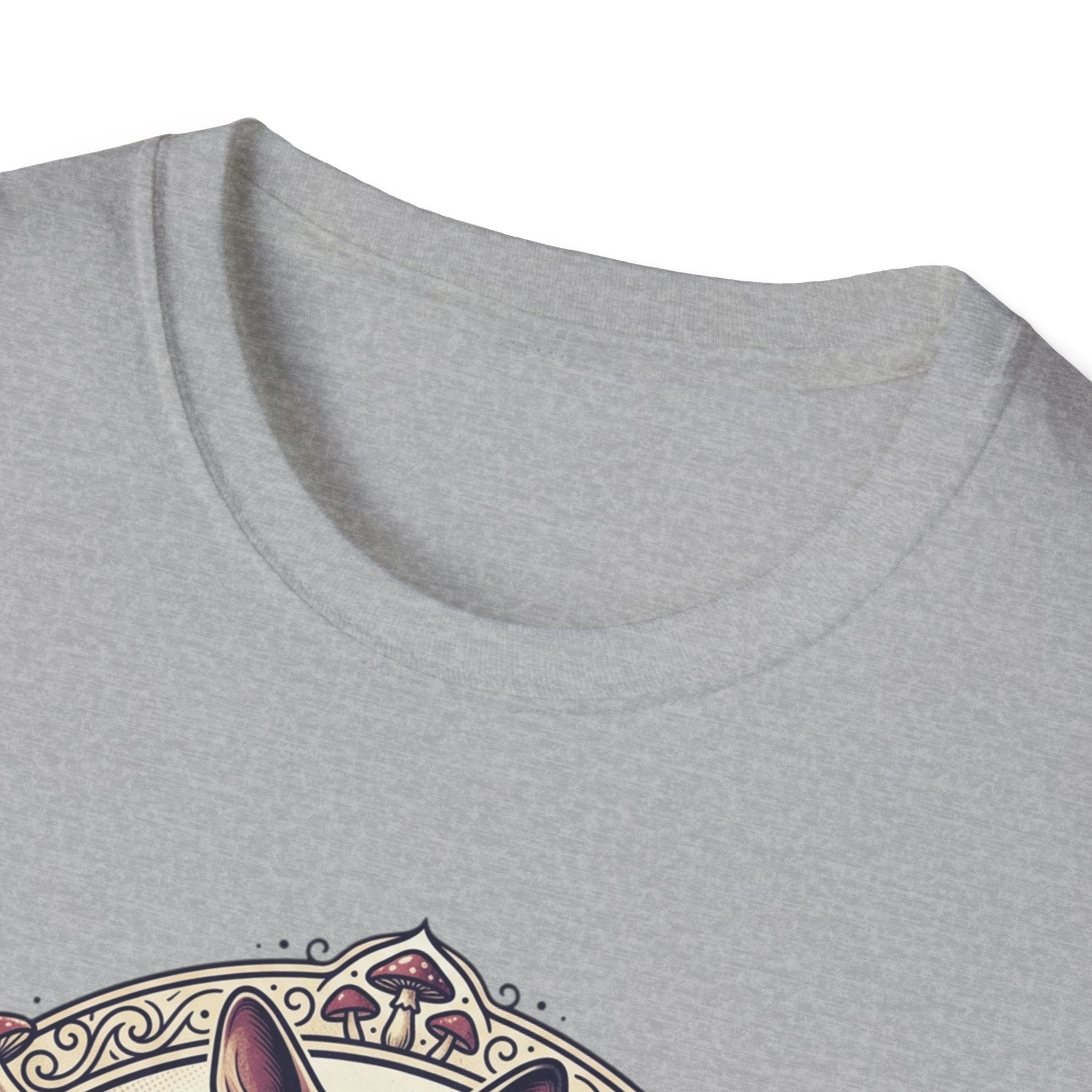 Sphinx & Spores Cat T-Shirt — Gothic Mushroom Sphynx Graphic Tee