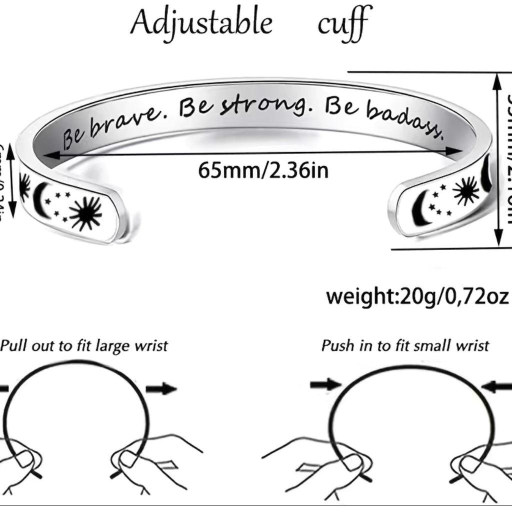 Be Brave Cuff Bracelet